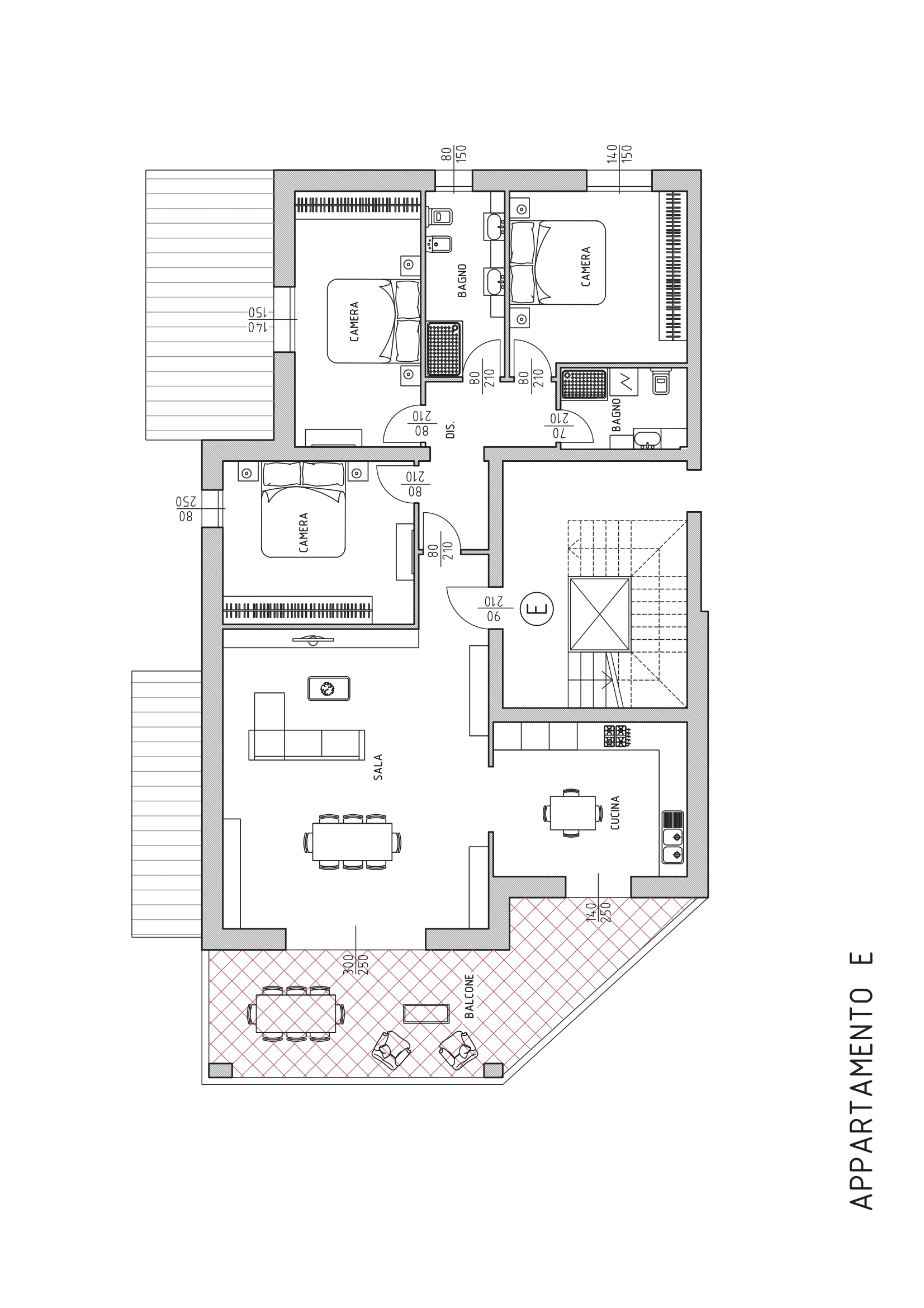 appartamento E secondo piano